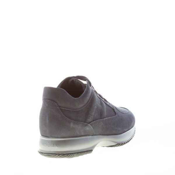 HOGAN uomo Interactive sneaker in nabuk GRIGIO - immagine 4