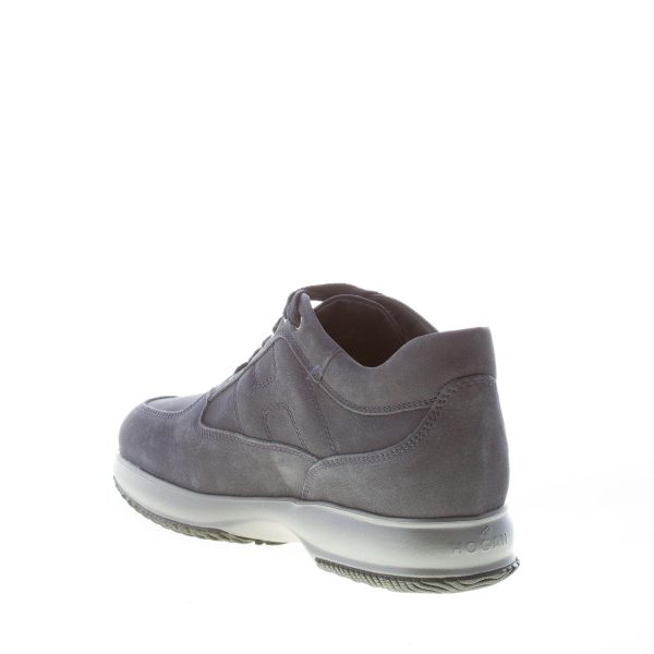 HOGAN uomo Interactive sneaker in nabuk GRIGIO - immagine 5