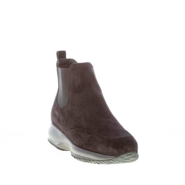 HOGAN donna stivaletto Interactive Chelsea in camoscio NERO - immagine 2
