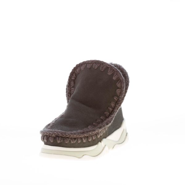 MOU donna stivaletto Eskimo Trainer in montone NERO - immagine 2