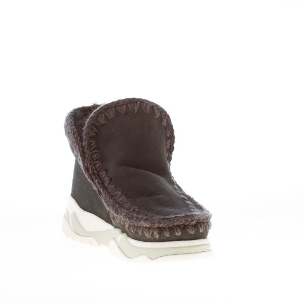 MOU donna stivaletto Eskimo Trainer in montone NERO - immagine 6