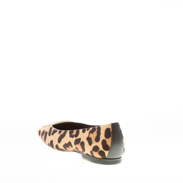 SANTONI donna ballerina in cavallino ANIMALIER con fibbia oro - immagine 3