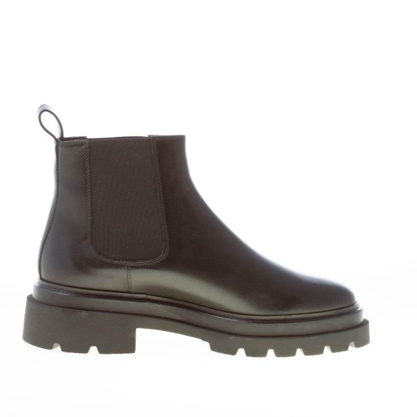 SANTONI donna stivaletto Chelsea in pelle NERO. Tacco 3,5 cm - immagine 5