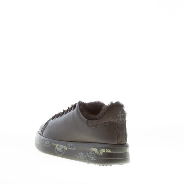 PREMIATA donna sneaker BELLE 5074M in pelle NERO con fodera in eco-pelliccia - immagine 3