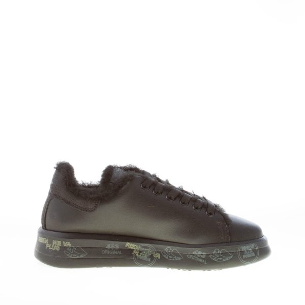 PREMIATA donna sneaker BELLE 5074M in pelle NERO con fodera in eco-pelliccia - immagine 5