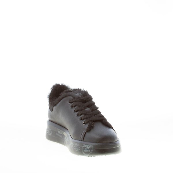 PREMIATA donna sneaker BELLE 5074M in pelle NERO con fodera in eco-pelliccia - immagine 6