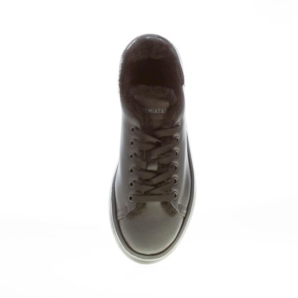 PREMIATA donna sneaker BELLE 5074M in pelle NERO con fodera in eco-pelliccia - immagine 7