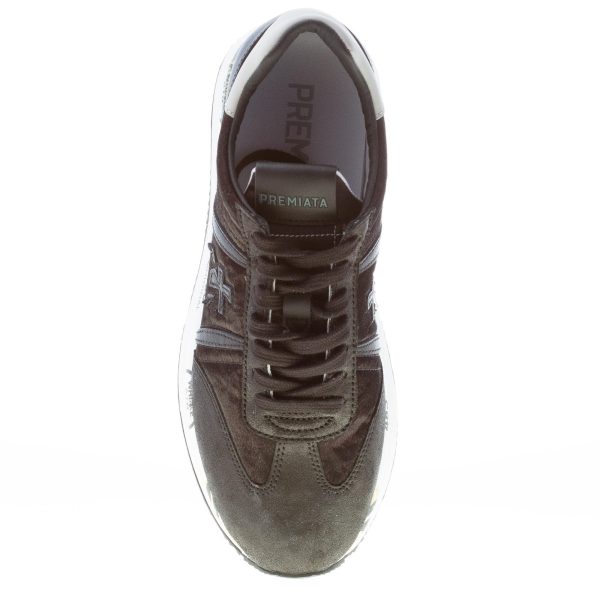 PREMIATA donna sneaker Conny 4821 in pelle e tessuto NERO - immagine 7