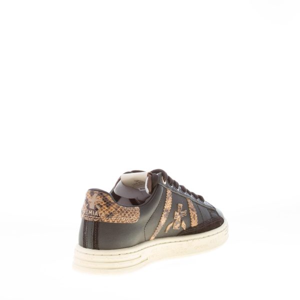 PREMIATA donna sneaker RUSSELD 6505 in pelle NERO più stampa pitone - immagine 4