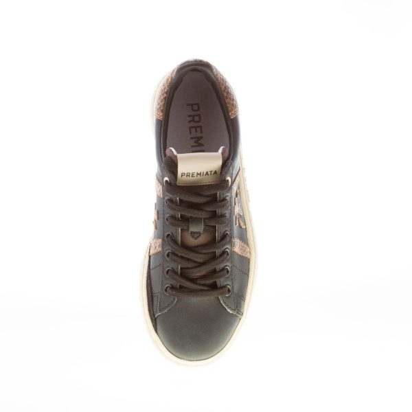 PREMIATA donna sneaker RUSSELD 6505 in pelle NERO più stampa pitone - immagine 7