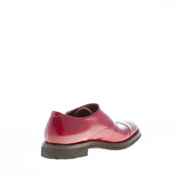 DEL CARLO donna scarpa doppia fibbia in pelle verniciata VINACCIA. Tacco 2 cm - immagine 4