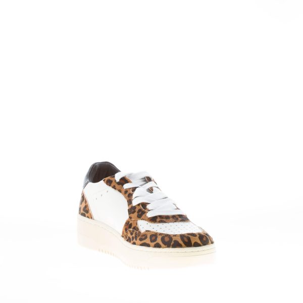 BACK 70 donna sneaker Slam F54 in pelle BIANCO più pony maculato - immagine 6