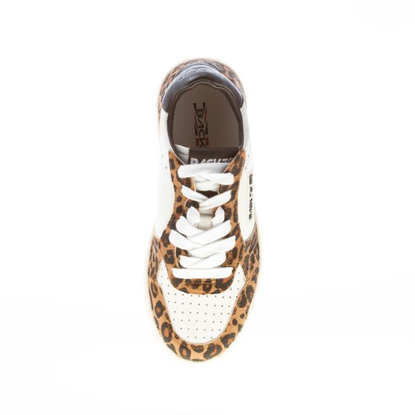 BACK 70 donna sneaker Slam F54 in pelle BIANCO più pony maculato - immagine 7