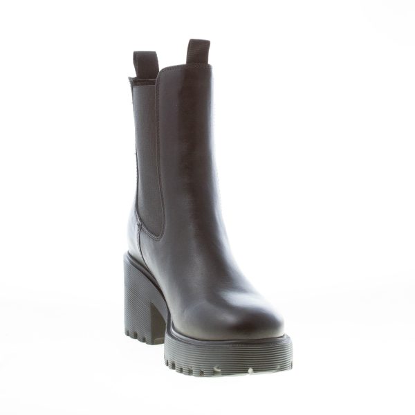 HOGAN donna H649 Chelsea tronchetto elasticizzato in pelle NERO. Tacco 7,5 cm - immagine 6