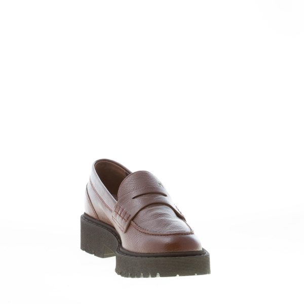 HOGAN donna mocassino H543 in pelle MARRONE con mascherina - immagine 6