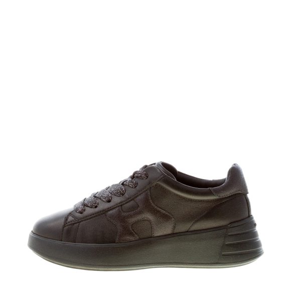 HOGAN donna sneaker Rebel H562 in nappa NERO