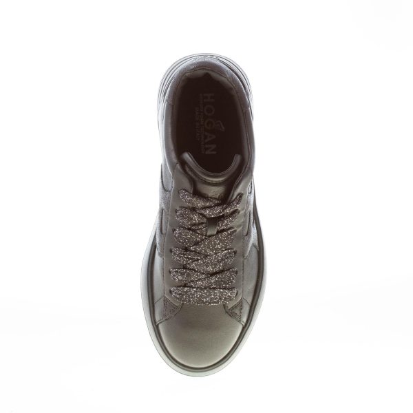 HOGAN donna sneaker Rebel H562 in nappa NERO - immagine 7