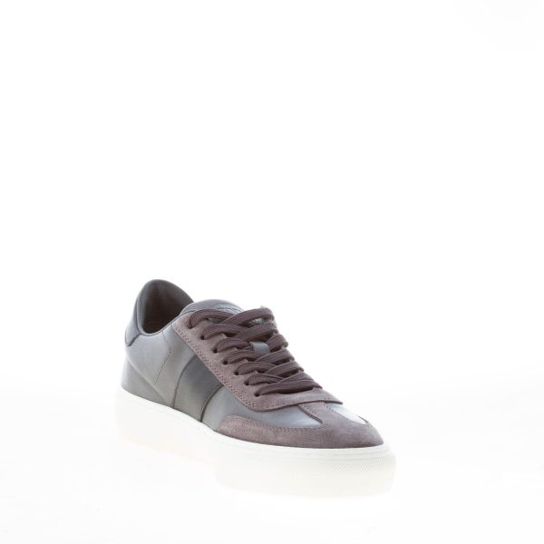 TOD'S uomo sneaker cassetta Casual in nappa e camoscio GRIGIO CENERE più nero con logo e gommini - immagine 6