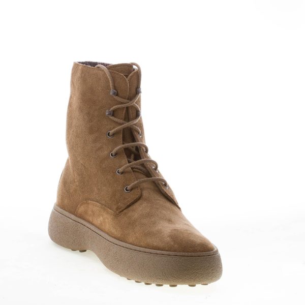 TOD'S uomo stivaletto stringato Winter Gommini in camoscio ARDESIA CHIARO - immagine 6