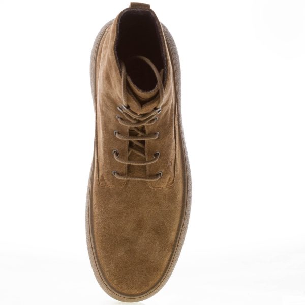 TOD'S uomo stivaletto stringato Winter Gommini in camoscio ARDESIA CHIARO - immagine 7