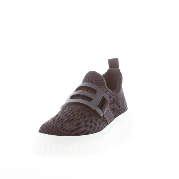 HOGAN donna H645 sneaker H-Stripes Slip on in tessuto a maglia NERO - immagine 2