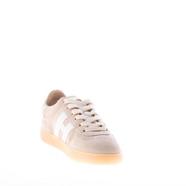 HOGAN donna H647 Cool sneaker in camoscio e pelle BEIGE - immagine 6