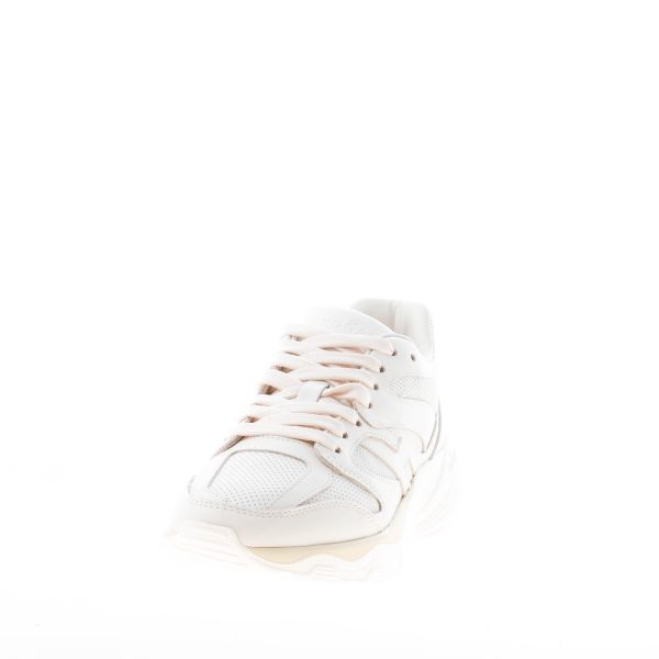 HOGAN donna sneaker H665 in pelle BEIGE con punzonature - immagine 2