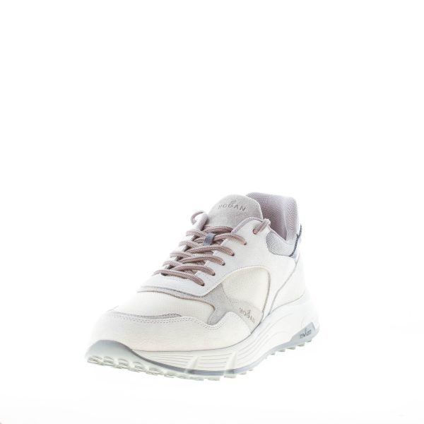 HOGAN uomo Hyperlight sneaker in camoscio e tessuto BEIGE più GRIGIO - immagine 2