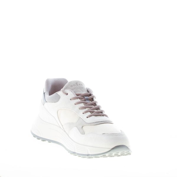 HOGAN uomo Hyperlight sneaker in camoscio e tessuto BEIGE più GRIGIO - immagine 6