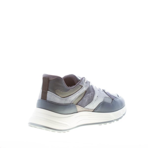HOGAN uomo Hyperlight sneaker in pelle e tessuto tecnico BLU e GRIGIO - immagine 4