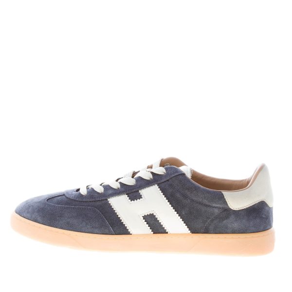 HOGAN uomo sneaker Cool in camoscio BLU NAVY più panna