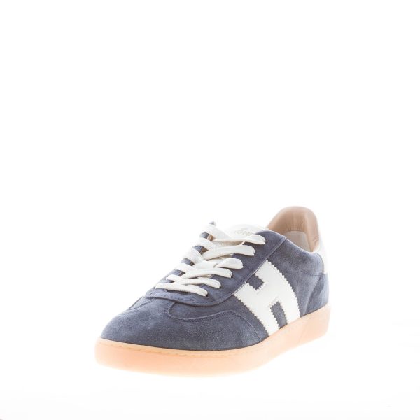 HOGAN uomo sneaker Cool in camoscio BLU NAVY più panna - immagine 2