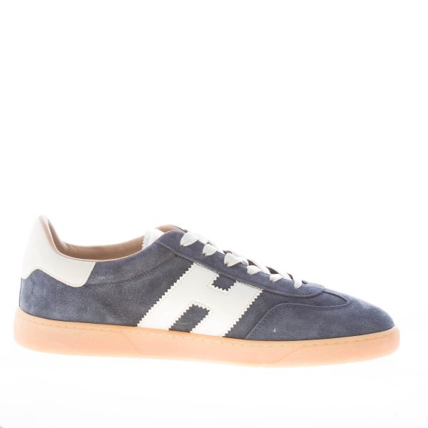 HOGAN uomo sneaker Cool in camoscio BLU NAVY più panna - immagine 5
