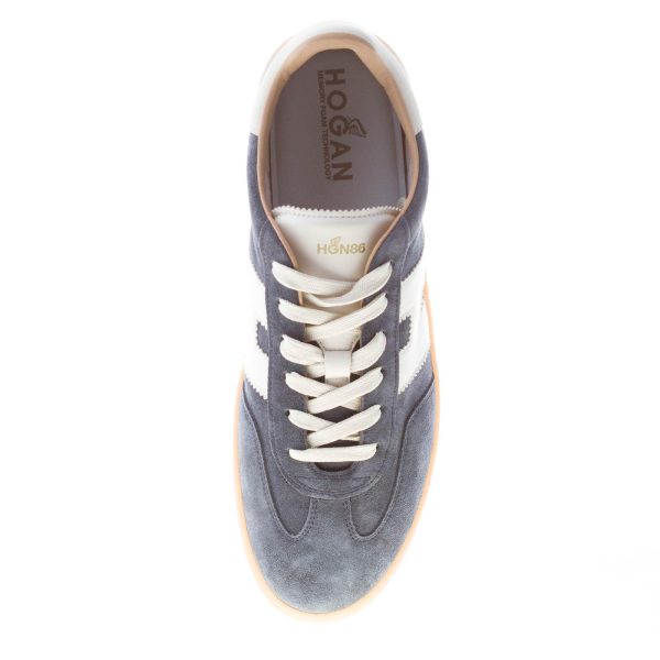 HOGAN uomo sneaker Cool in camoscio BLU NAVY più panna - immagine 7