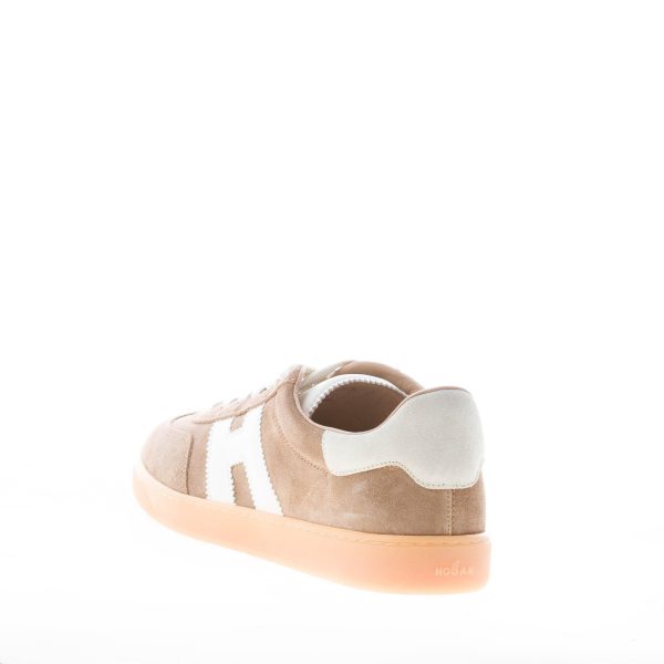 HOGAN uomo sneaker Cool in camoscio CAMMELLO più panna - immagine 3
