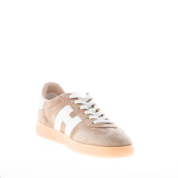 HOGAN uomo sneaker Cool in camoscio CAMMELLO più panna - immagine 6