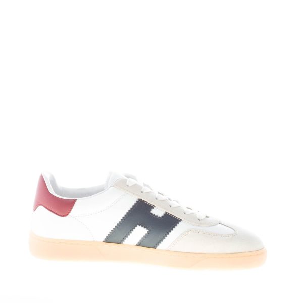 HOGAN uomo sneaker Cool in pelle BIANCO più BLU e bordeaux - immagine 5