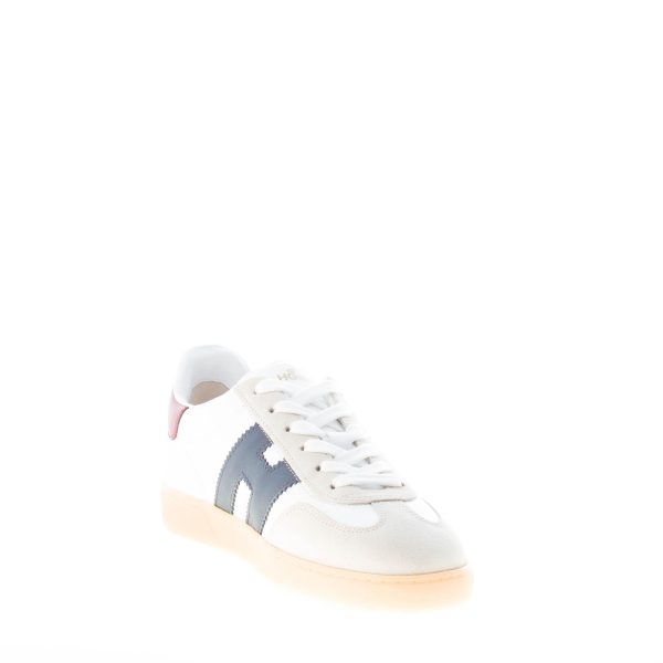 HOGAN uomo sneaker Cool in pelle BIANCO più BLU e bordeaux - immagine 6