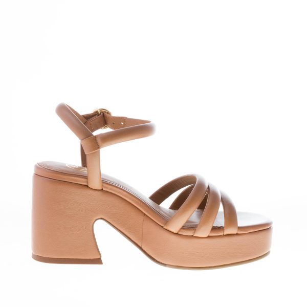 ASH donna sandalo Onyx in nappa MARRONE con platform. Tacco 9 cm - immagine 5