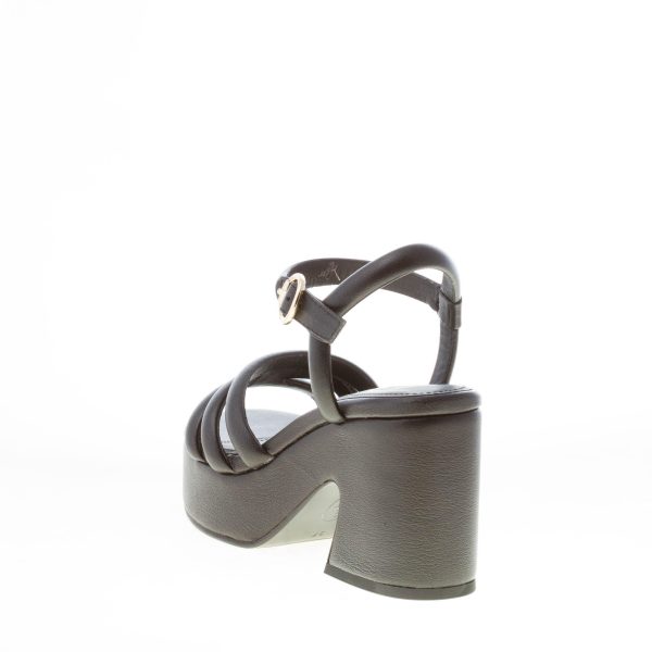 ASH donna sandalo Onyx in nappa NERO con platform. Tacco 9 cm - immagine 3