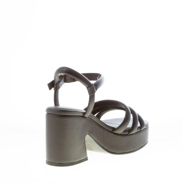 ASH donna sandalo Onyx in nappa NERO con platform. Tacco 9 cm - immagine 4