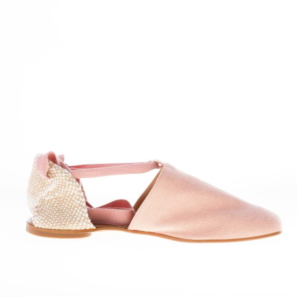 CASTANER donna scarpa espadrillas piatta Gala in tessuto ROSA con laccio - immagine 5