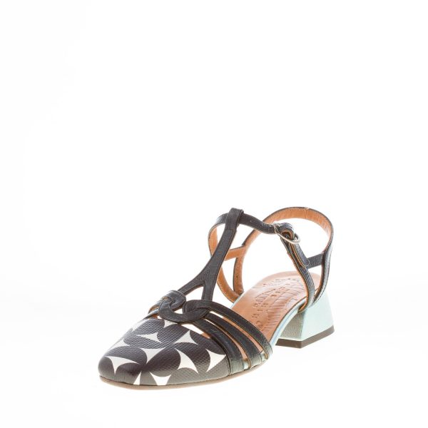 CHIE MIHARA donna scarpa slingback Hesali in pelle verniciata NERO. Tacco 3 cm - immagine 2