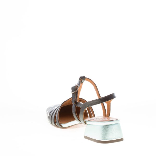 CHIE MIHARA donna scarpa slingback Hesali in pelle verniciata NERO. Tacco 3 cm - immagine 3