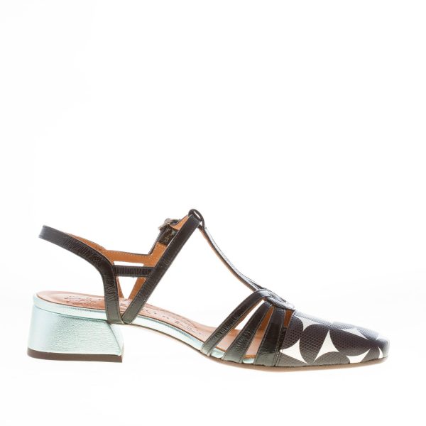 CHIE MIHARA donna scarpa slingback Hesali in pelle verniciata NERO. Tacco 3 cm - immagine 5