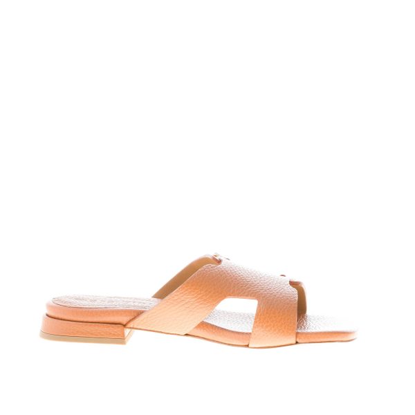 MARA BINI donna sandalo slide Brigit in pelle CUOIO con doppia fibbia. Tacco 1,5 cm - immagine 5