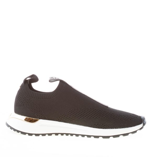 MICHAEL KORS donna sneaker slip on Bodie in tessuto elasticizzato NERO con striscia logo - immagine 5