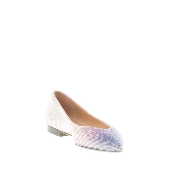 PROSPERINE donna ballerina in pelle con finitura degradè Crystals VIOLA ORO - immagine 6
