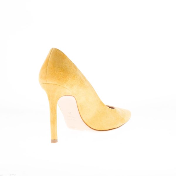ROBERTO FESTA donna decolletè Vivien in camoscio GIALLO. Tacco 9,5 cm - immagine 4