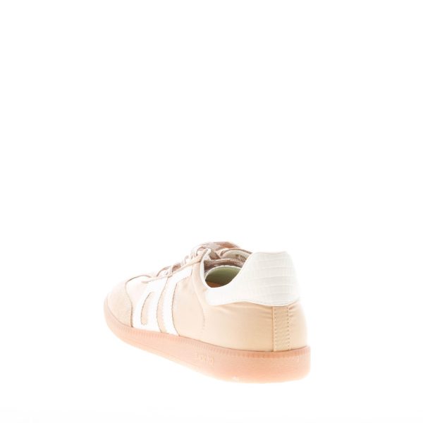 BACK 70 uomo sneaker Ghost 05 in tessuto e camoscio BEIGE più bianco - immagine 3